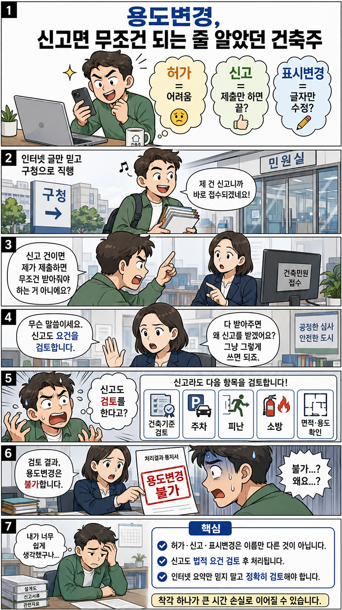 신고 표시변경은 무조건 쉽고 빠르다